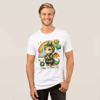Glücklicher St. Patrick’s Herren Tri-Blend Shirt