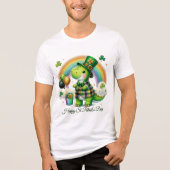 Glücklicher St. Patrick’s Herren Tri-Blend Shirt (Vorderseite)
