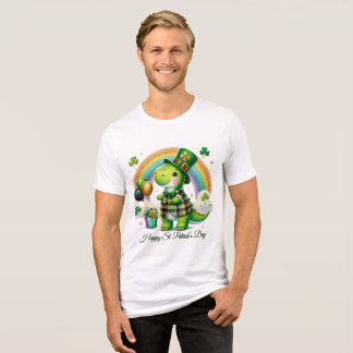 Glücklicher St. Patrick’s Herren Tri-Blend Shirt