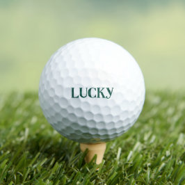 Glücklicher St. Patrick's Day Argyle-Muster-Text Golfball