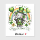 Glücklicher St. Patrick's Day Aufkleber (Blatt)