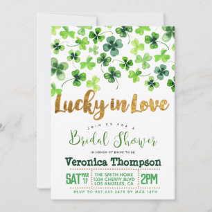 Glücklicher St. Patrick's Day Brautjungfernparty Einladung