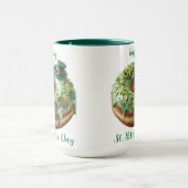 Glücklicher St. Patrick's Day Donut mit Koboldhut Tasse (Zentrum)