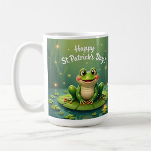 Glücklicher St. Patrick's Day Frosch Becher Kaffeetasse