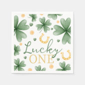 Glücklicher St. Patrick's Day Geburtstag Serviette (Vorderseite)