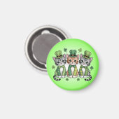 Glücklicher St. Patrick's Day Kätzchen-47474 Magnet (Vorderseite/Rückseite)
