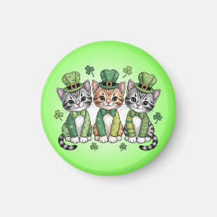 Glücklicher St. Patrick's Day Kätzchen-47474 Magnet