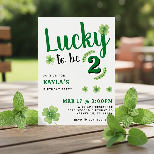 Glücklicher St. Patrick's Day Kindergeburtstag Einladung