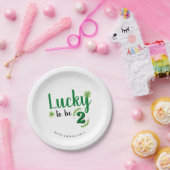 Glücklicher St. Patrick's Day Kleeblatt Kinder Geb Pappteller (Party)