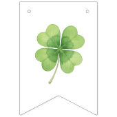 Glücklicher St. Patrick's Day Kleeblatt Kinder Geb Wimpelkette (Erste Fahne)