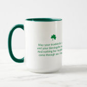Glücklicher St. Patrick's Day Kobold  Tasse (Links)