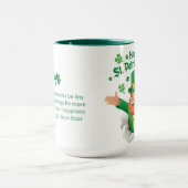 Glücklicher St. Patrick's Day Kobold  Tasse (Zentrum)