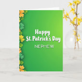 Glücklicher St. Patrick's Day Neffe Karte (Gelbe Blume)