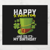 Glücklicher St. Patrick's Day und ja, es ist mein  Bierflaschenetikett (Einzelnes Label)