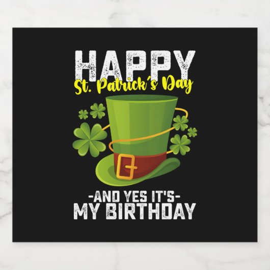 Glücklicher St. Patrick's Day und ja, es ist mein  Bierflaschenetikett (Einzelnes Label)