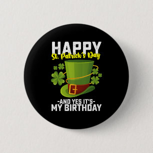 Glücklicher St. Patrick's Day und ja, es ist mein  Button