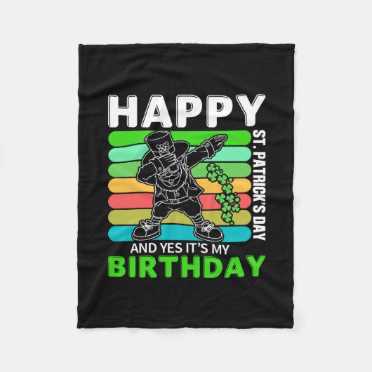 Glücklicher St. Patrick's Day und ja, es ist mein Fleecedecke (Vorderseite)