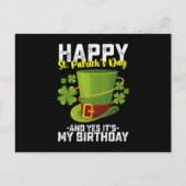 Glücklicher St. Patrick's Day und ja, es ist mein  Postkarte (Vorderseite)