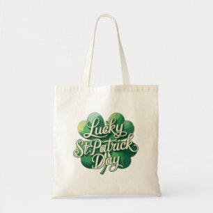 Glücklicher St. Patrick's Day Vintage-Typografie V Tragetasche