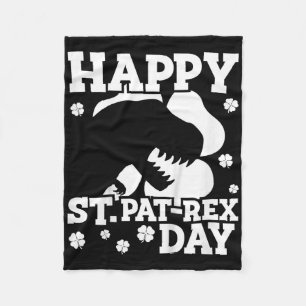Glücklicher St. Patricks Tag Dinosaurier T-Rex Jun Fleecedecke
