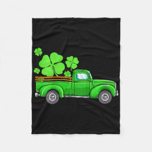 Glücklicher St. Patricks Tag Jungen Kinder Vintage Fleecedecke