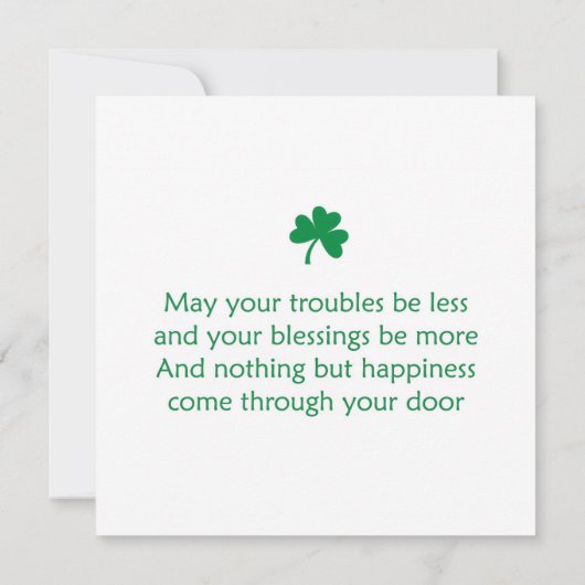 Glücklicher St. Patrick's Tag Katze Karte (Rückseite)