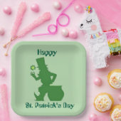 GLÜCKLICHER ST. PATRICK'S TAG LEPRECHAUN PAPPTELLER (Party)