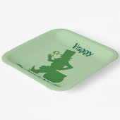 GLÜCKLICHER ST. PATRICK'S TAG LEPRECHAUN PAPPTELLER (Gewinkelt)