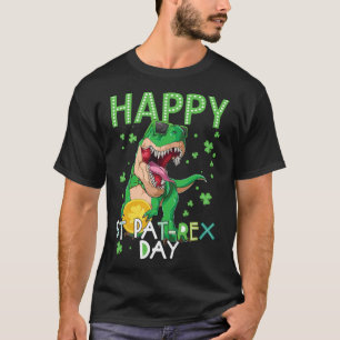 Glücklicher St. Patricks Tag T-Rex Dinosaurier Jun T-Shirt