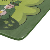 "GLÜCKLICHER ST. PATRICKSTAG" KOBOLD SCHNEIDEBRETT (Ecke)