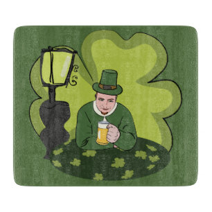 "GLÜCKLICHER ST. PATRICKSTAG" KOBOLD SCHNEIDEBRETT