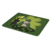 "GLÜCKLICHER ST. PATRICKSTAG" KOBOLD SCHNEIDEBRETT (Ecke)