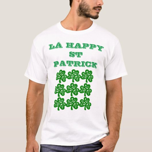 GLÜCKLICHER ST. PATRICKSTAG T-Shirt (Vorderseite)