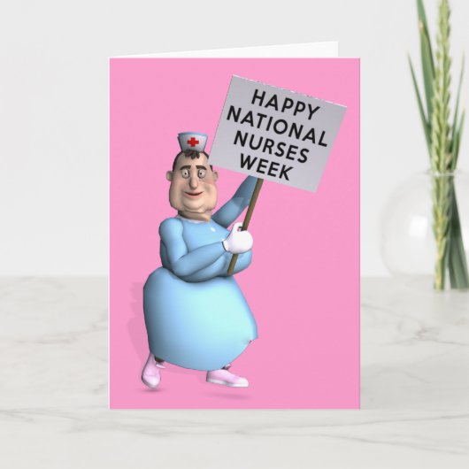 Glücklicher Staatsangehöriger pflegt Woche! Karte (Vorderseite)