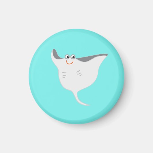 Glücklicher Stachelrochen Magnet (Vorne)