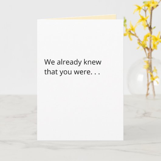 Glücklicher Start für LBGTQ+-Glückwunsch Karte (Gelbe Blume)