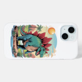 Glücklicher Stegosaurus Case-Mate iPhone Hülle (Rückseite (Horizontal))