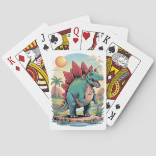Glücklicher Stegosaurus Spielkarten