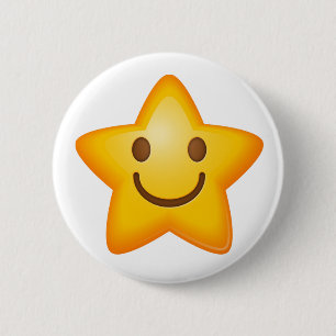 Glücklicher Stern Emoji Button