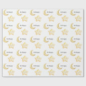 Glücklicher Stern Geburtstag Geschenkpapier (Flach)