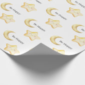 Glücklicher Stern Geburtstag Geschenkpapier (Ecke)