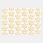 Glücklicher Stern Geburtstag Geschenkpapier Set (Vorderseite 3)