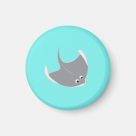 Glücklicher Stingray Magnet (Vorne)