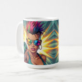 Glücklicher Stolz! Lgbtqia+ Monat Kaffeetasse (Vorderseite Links)