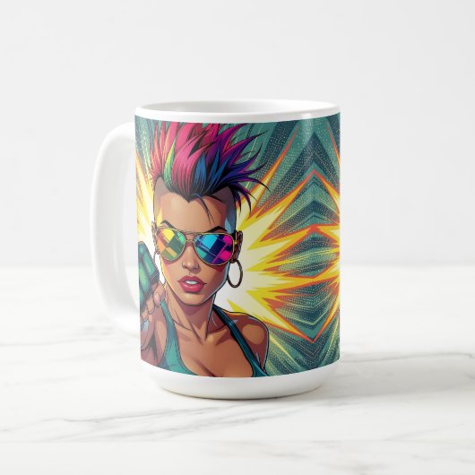 Glücklicher Stolz! Lgbtqia+ Monat Kaffeetasse (Vorderseite Links)