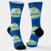 Glücklicher Strandort Thunder_Cove Socken (Gewinkelt)