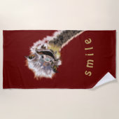 Glücklicher Strauß - Strandtuch (Vorderseite)