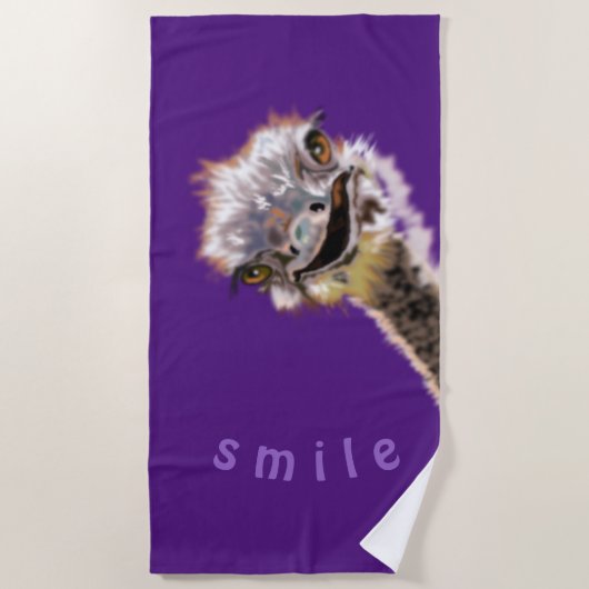 Glücklicher Strauß Strandtuch (Vorderseite)