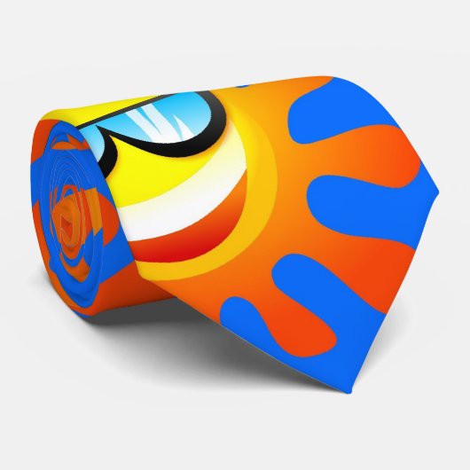 Glücklicher Sun Krawatte (Gerollt)