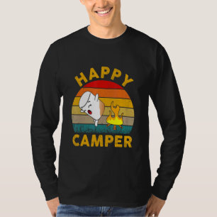 Glücklicher Süßer Marshmallow Camper Lagerfeuer Ki T-Shirt